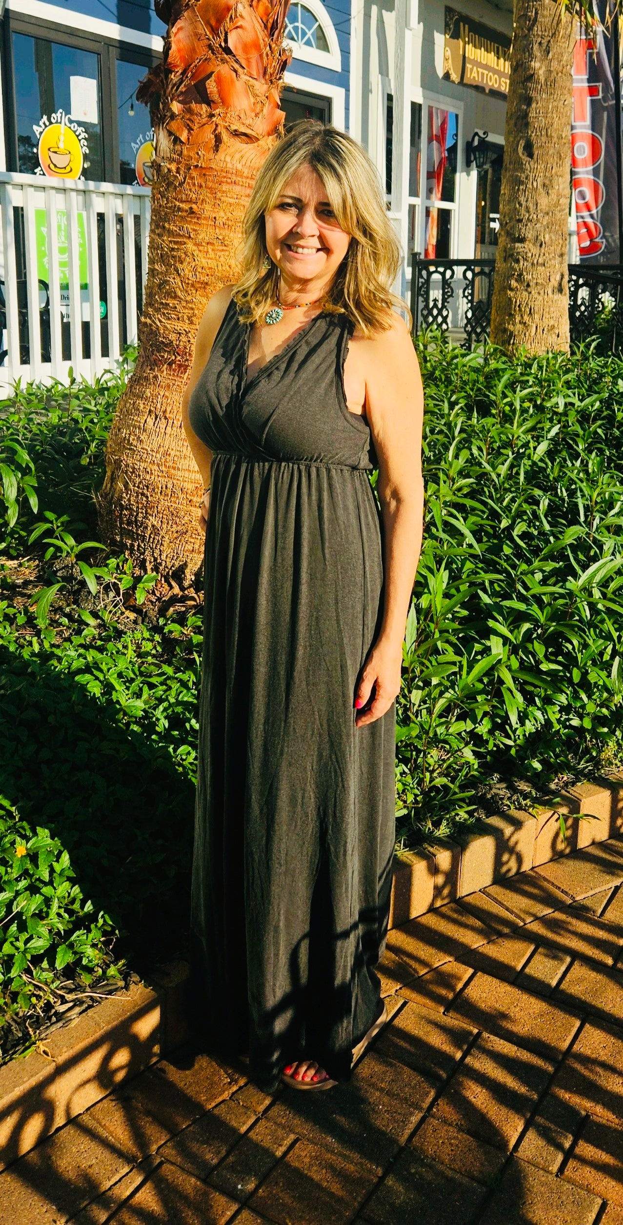 MINDY BLACK MAXI DRESS