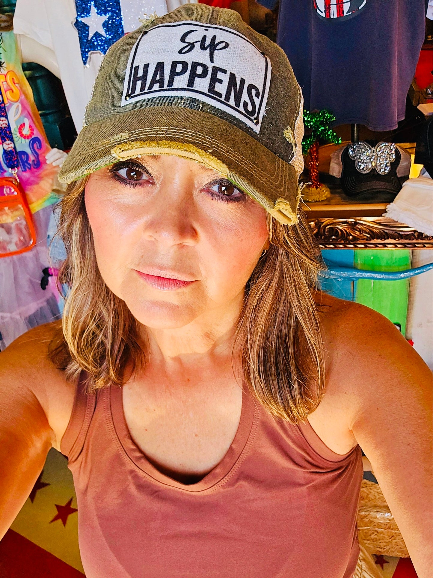 SIP HAPPENS TRUCKER CAP