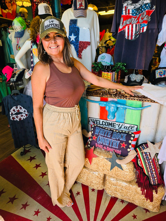 SHELLEY TAUPE BOTTOMS