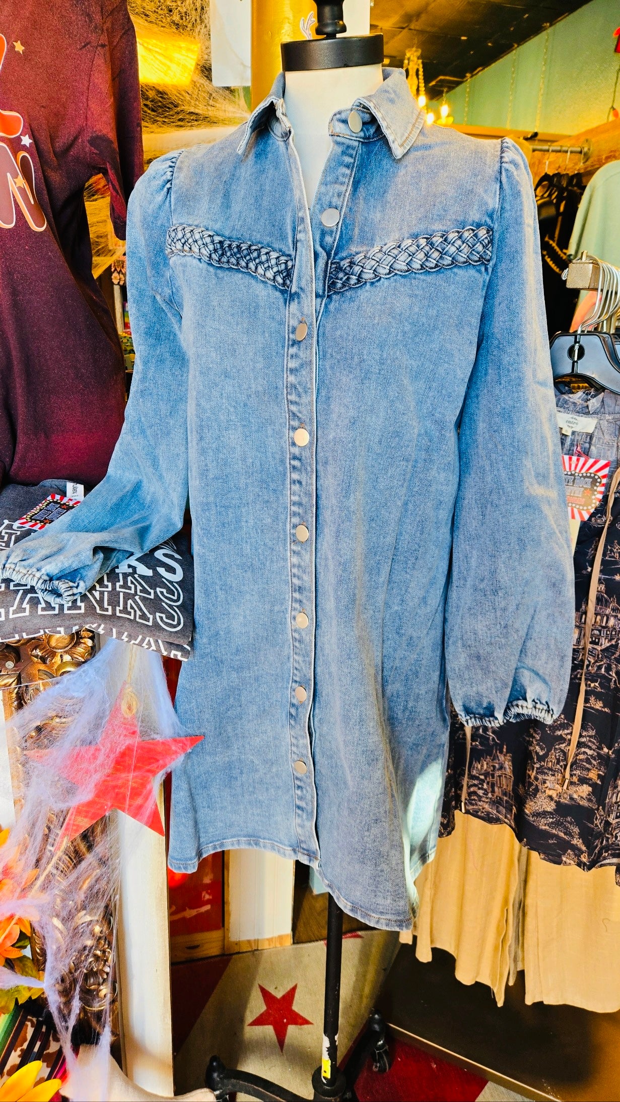 denim country dress BLUE JEAN EYES DRESS – White Rock Country Rags & Doodads LLC