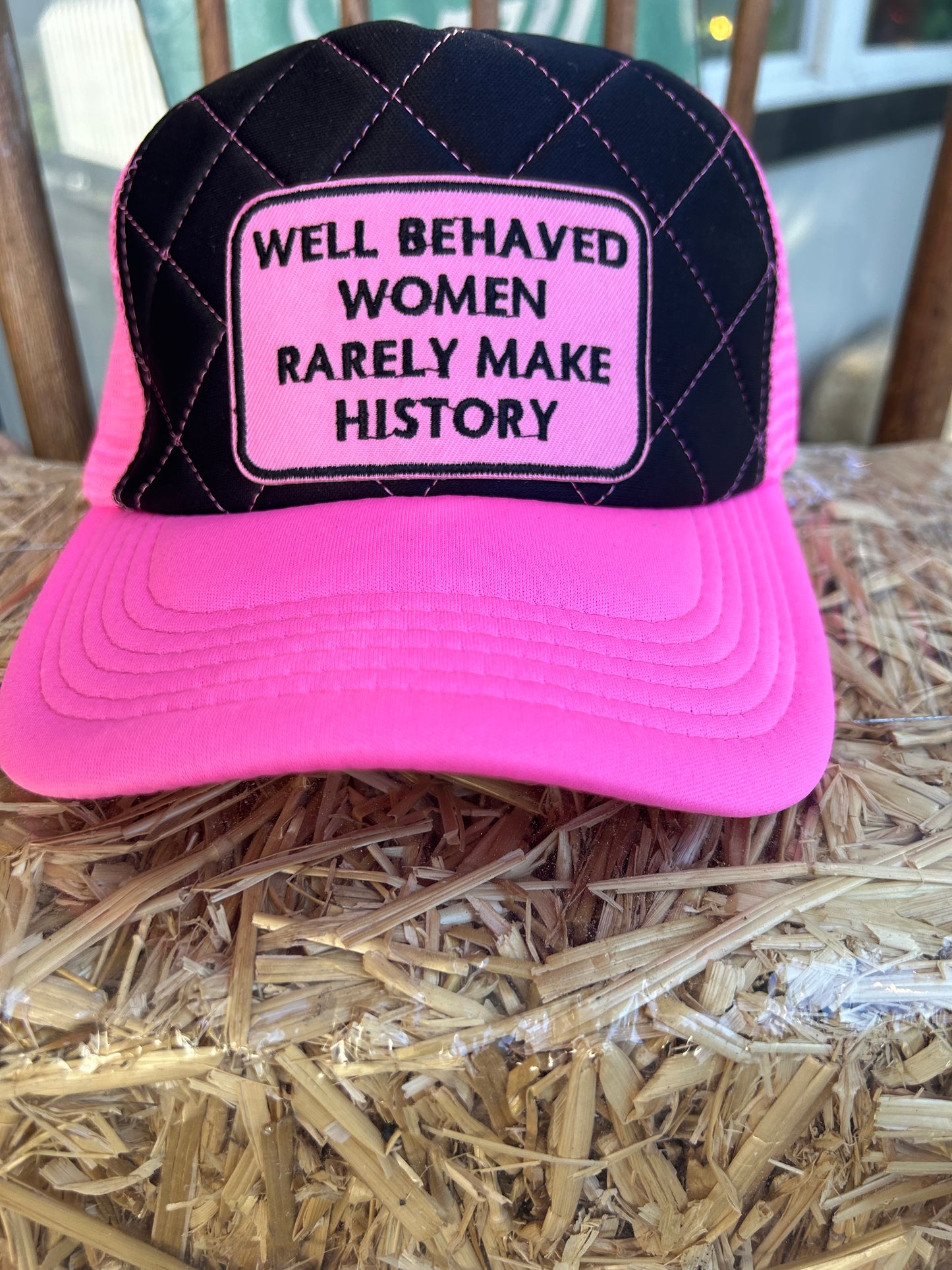 WELL BEHAVED WOMEN HOT PINK CAP