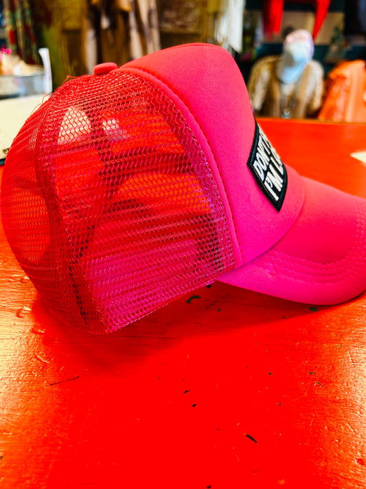 DONT FOLLOW ME TRUCKER CAP