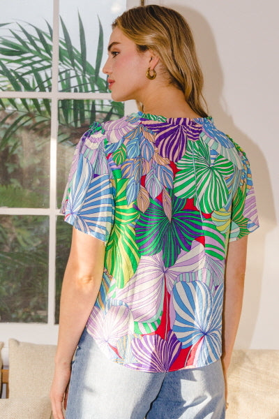 TROPICAL PALM LEAF TOP