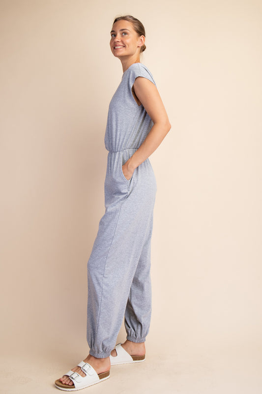 RILEY HEATHER GRAY JUMPSUIT