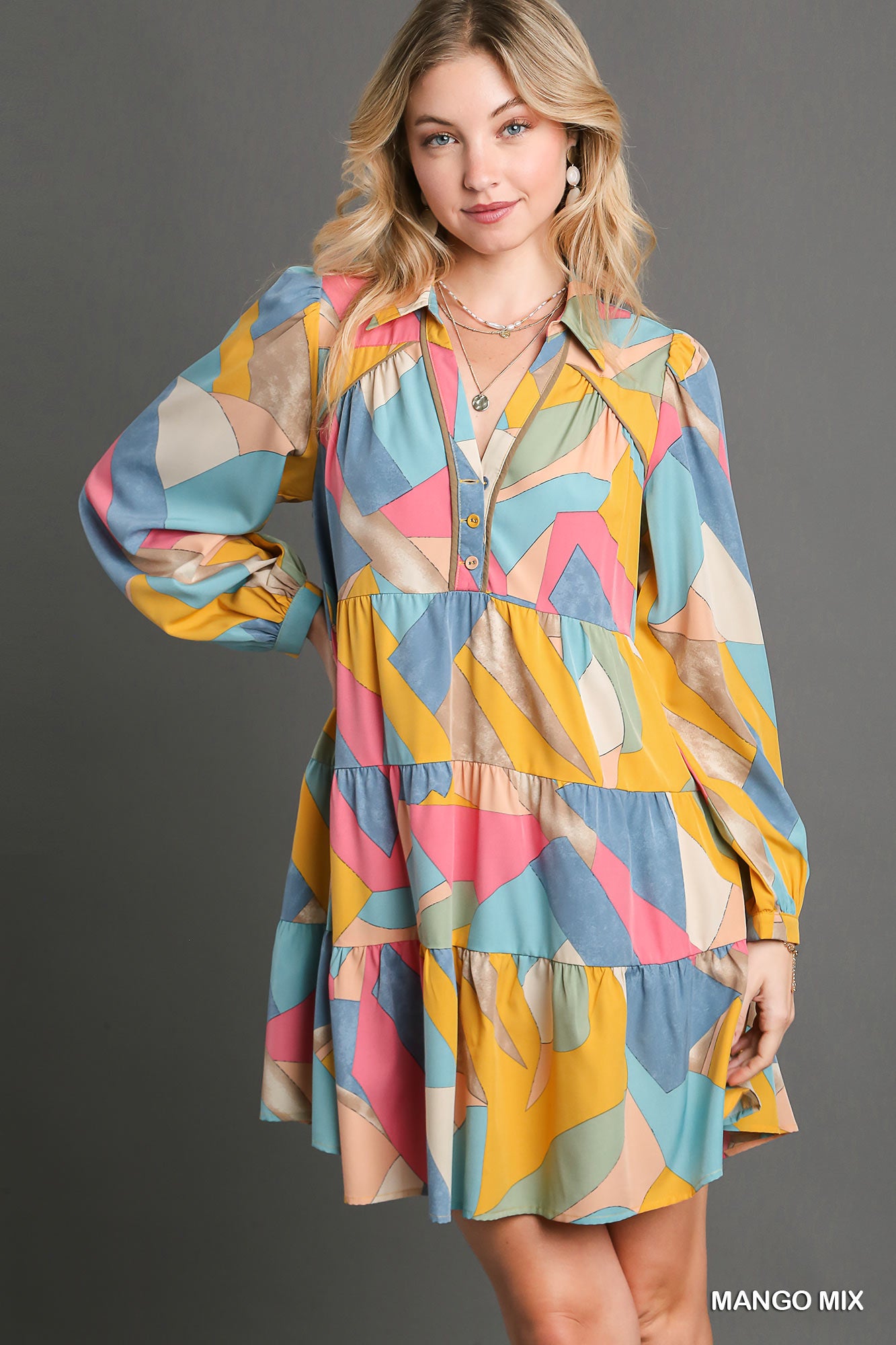 TINA MANGO MIX DRESS