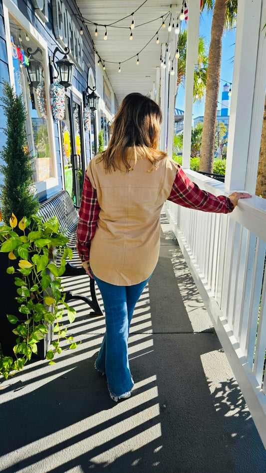 BILLIE GIRL PLAID TOP