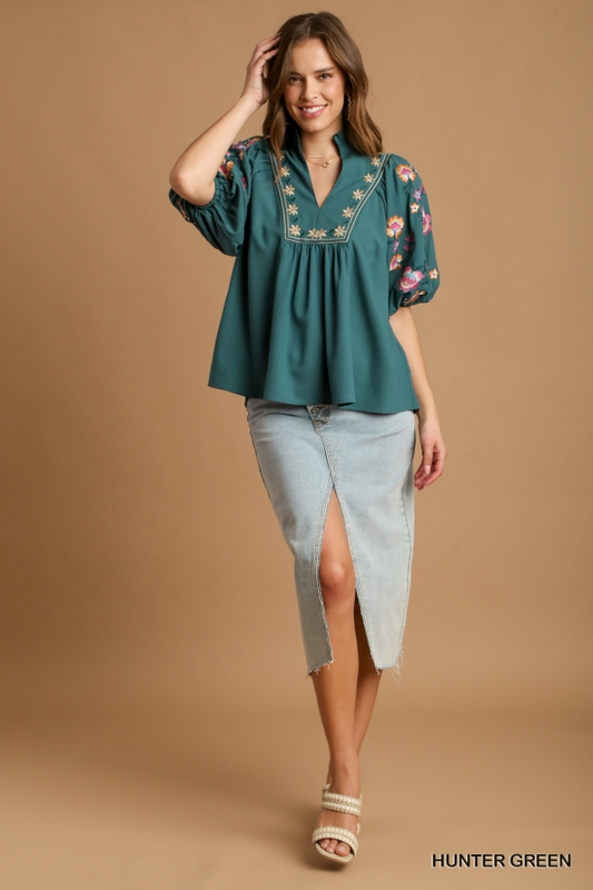 ABIGAIL HUNTER GREEN TOP