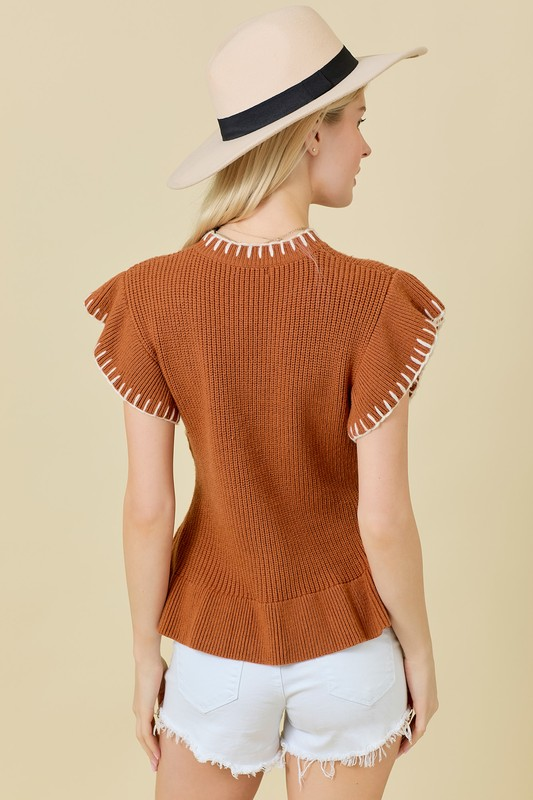 LANNIE CAMEL TOP