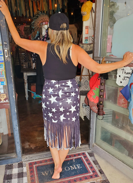 Super Star Fringe Skirt