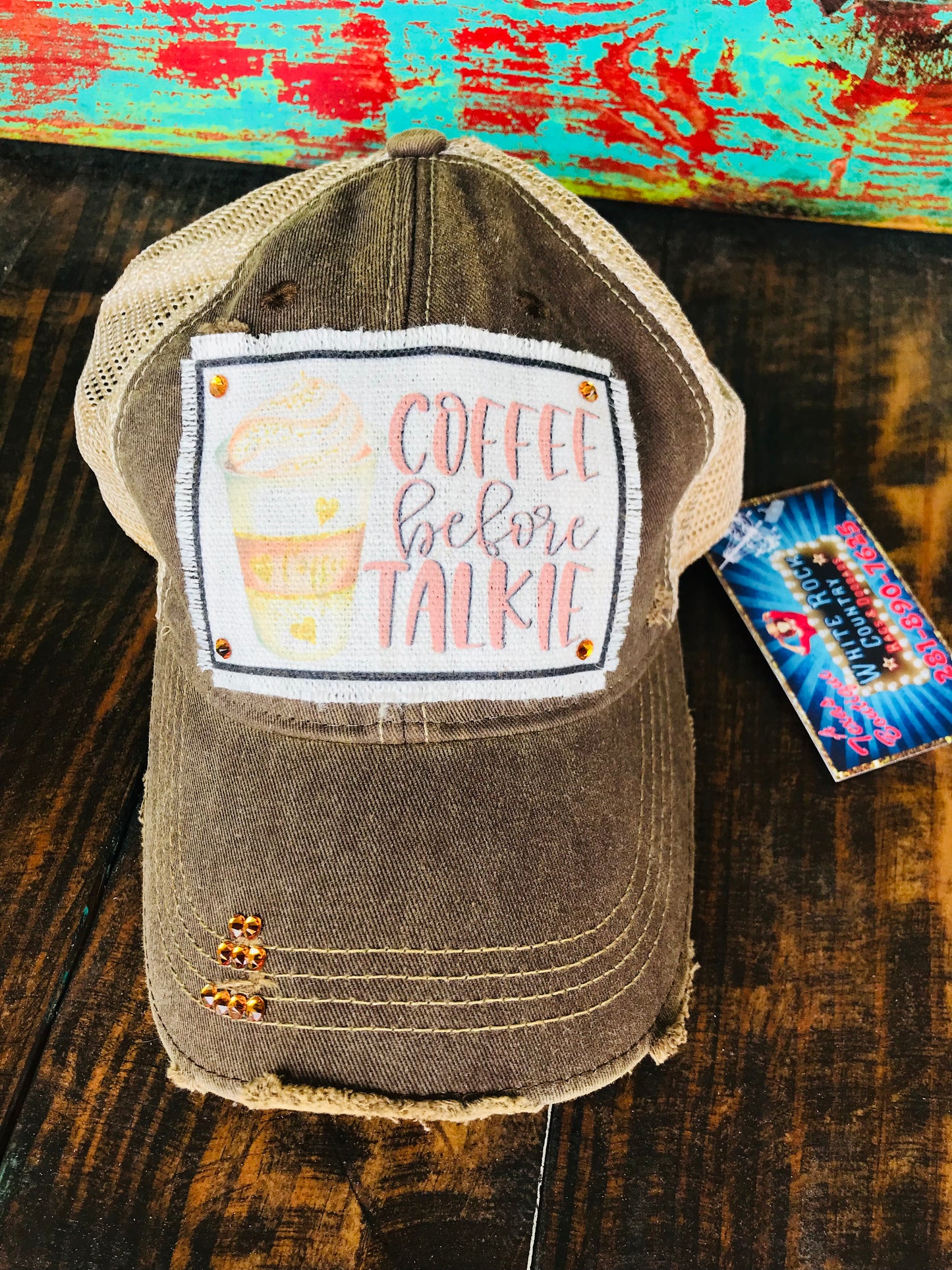 Coffee Before Talkie Base Ball Cap