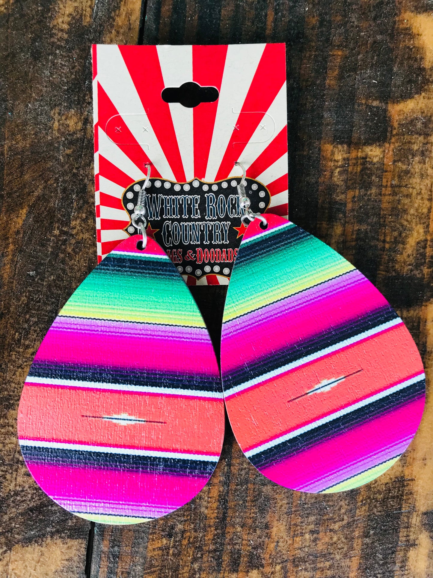 Serape Teardrop Earrings