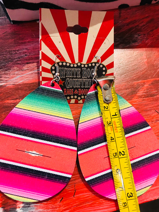 Serape Teardrop Earrings