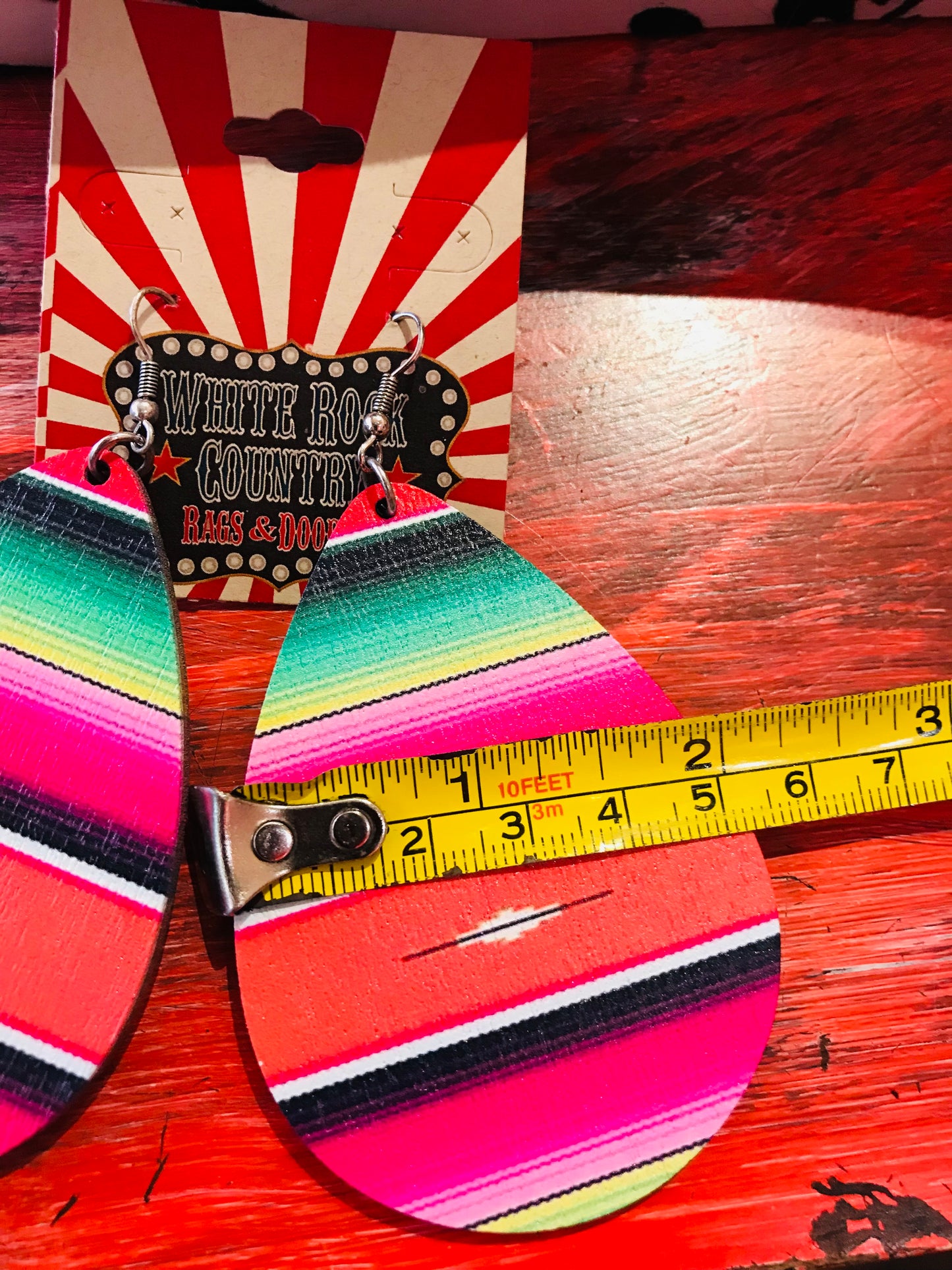 Serape Teardrop Earrings