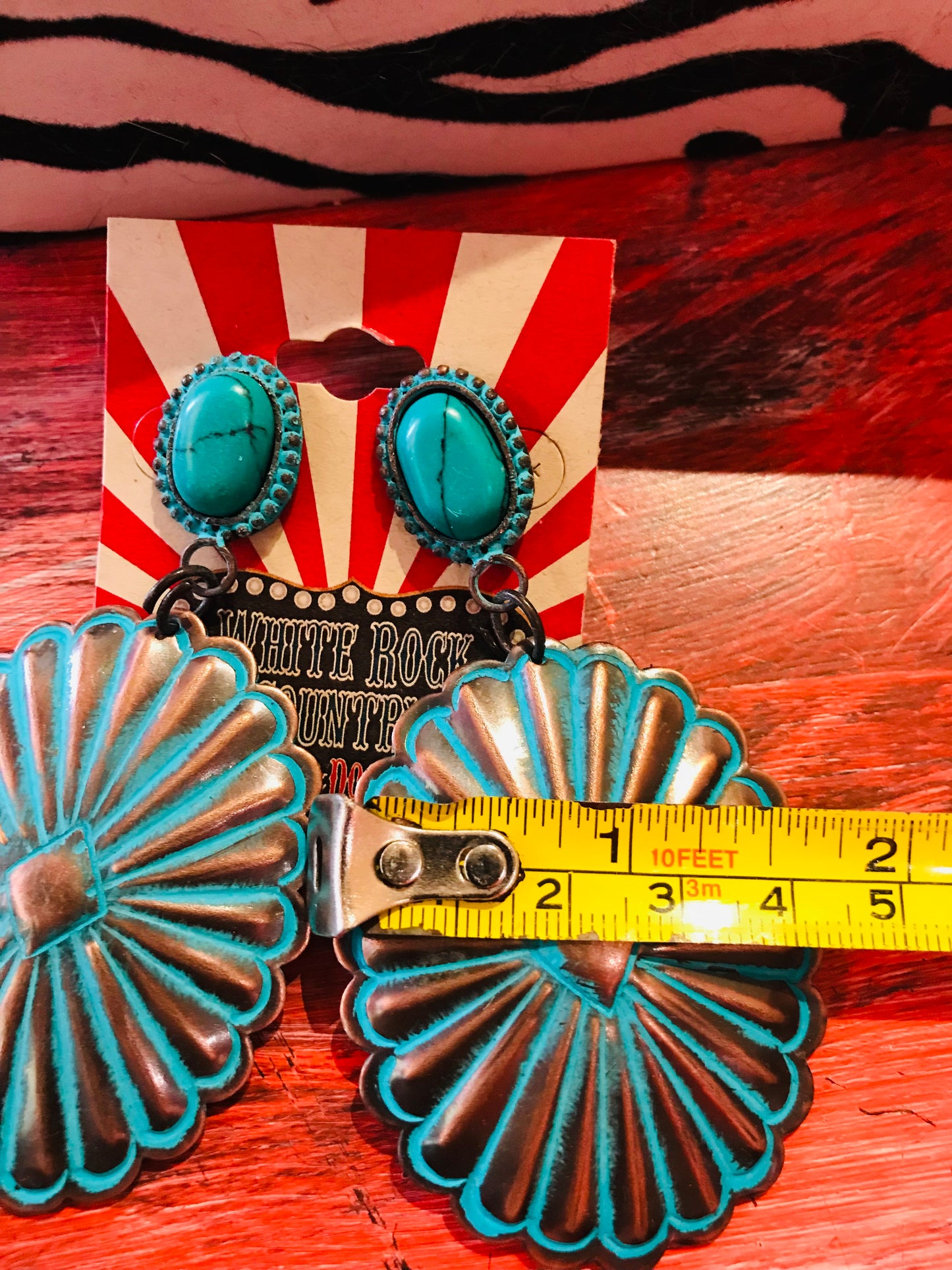 Concho Turquoise bronze Earrings