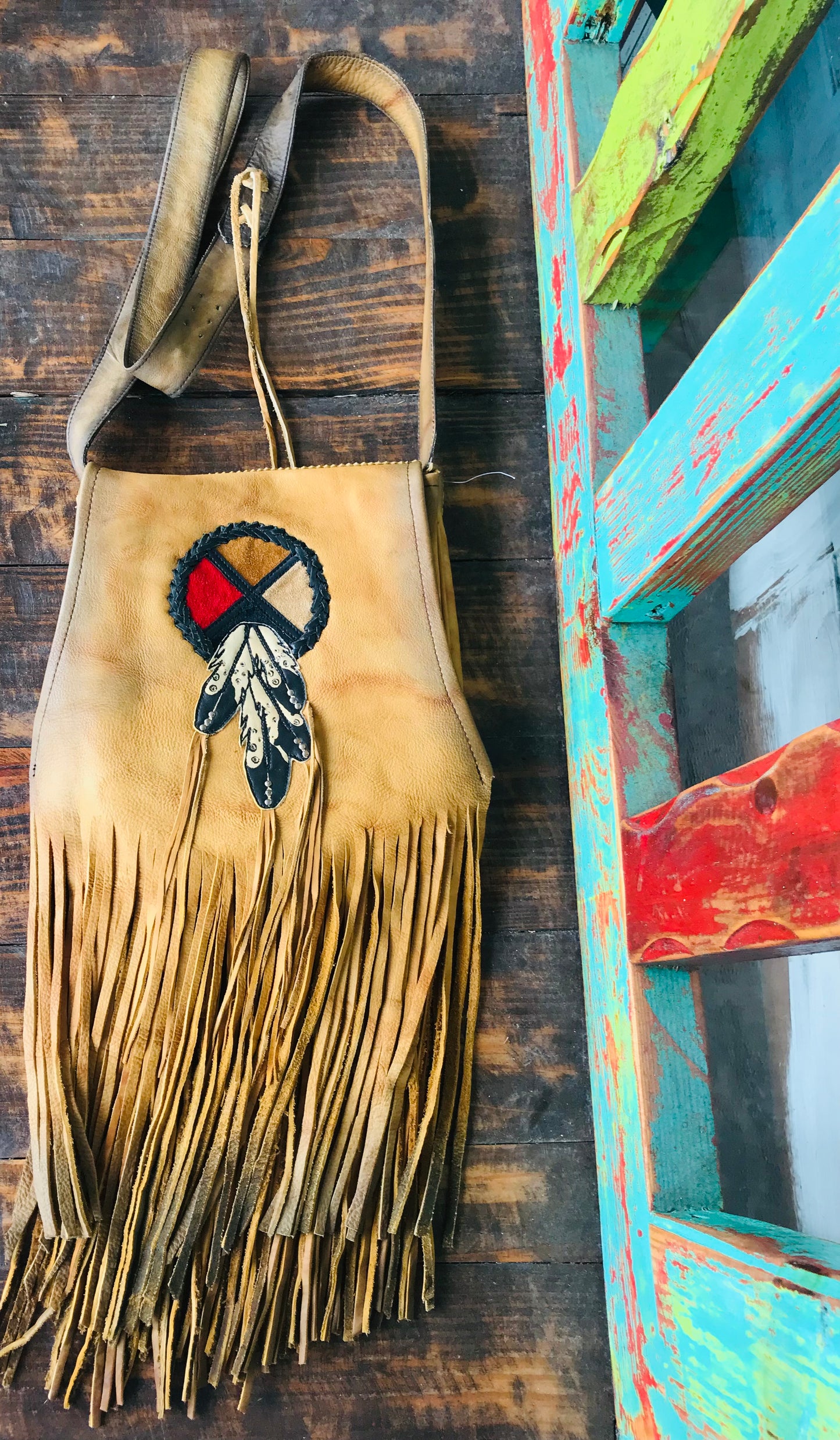 Circle of Life Leather Bag