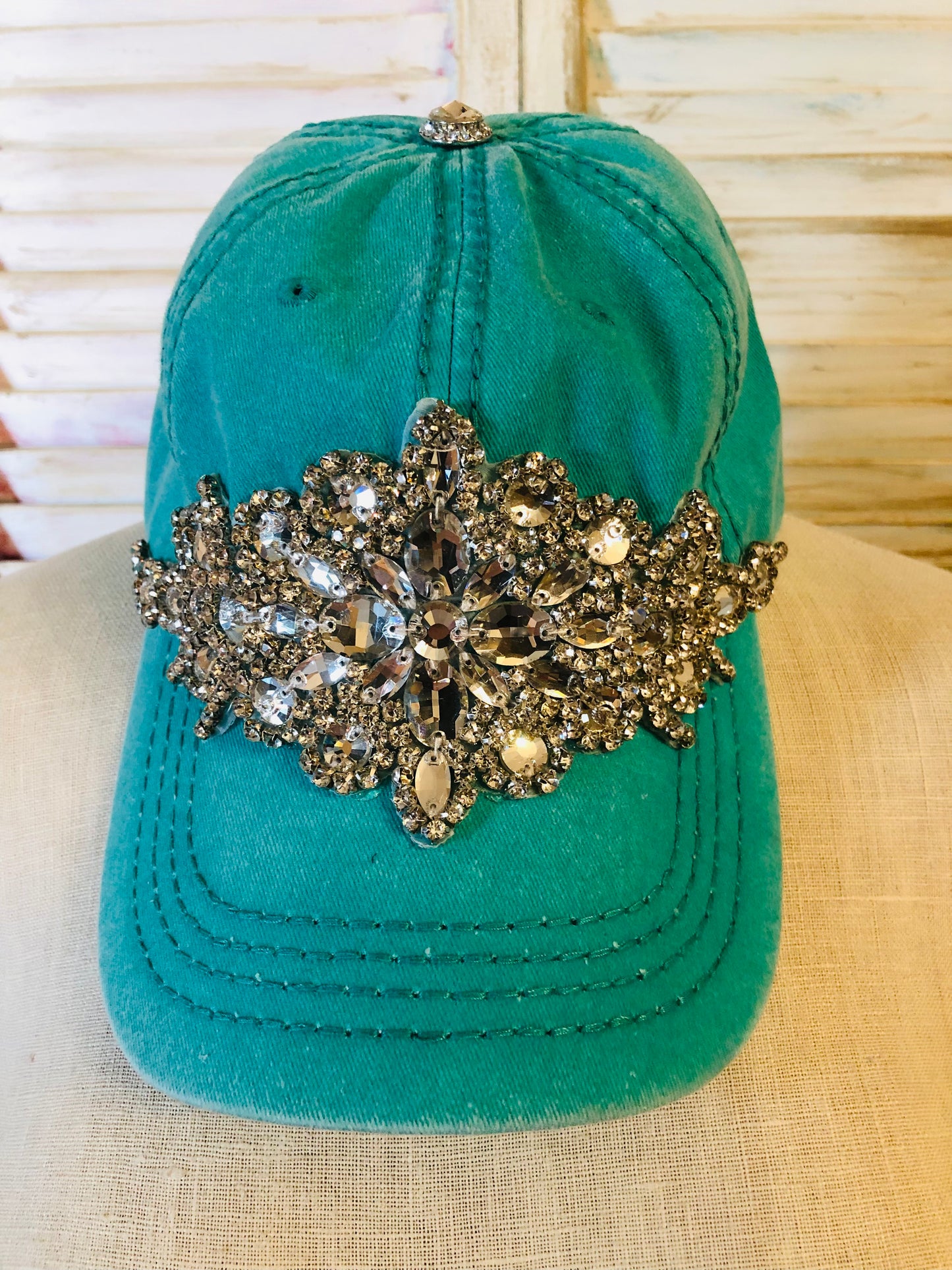 Turquoise Bling Cap