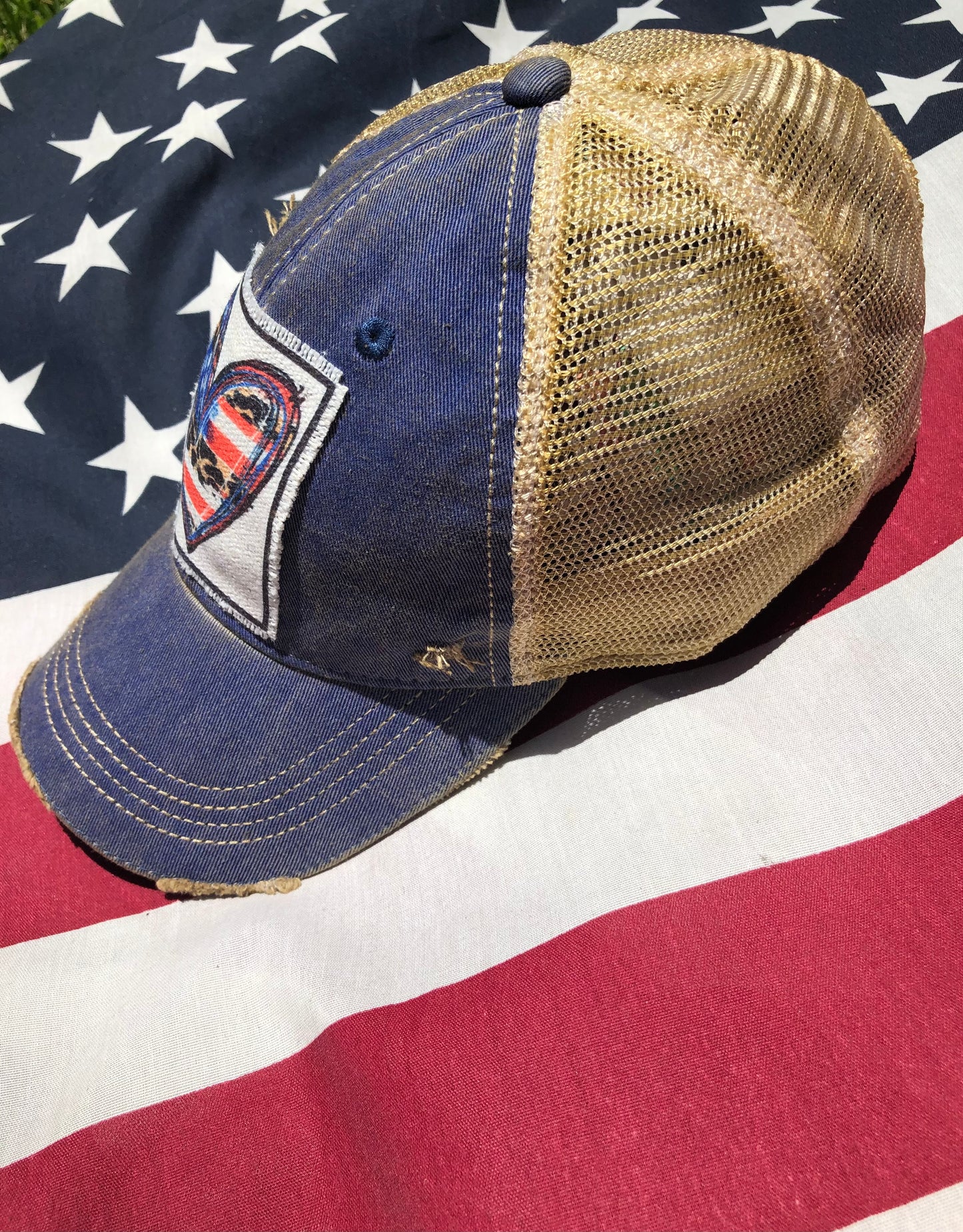 USA Heart Baseball Cap