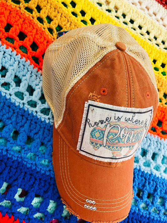 HOME IS WHERE YOU ROAM BASEBALL CAP