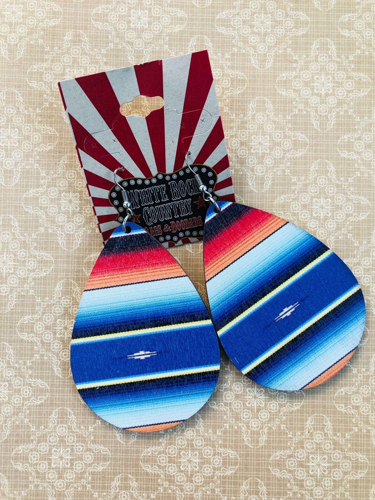 Serape Teardrop Earrings