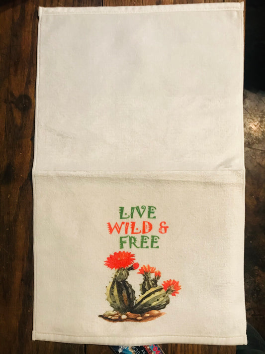 LIVE WILD TEA TOWEL