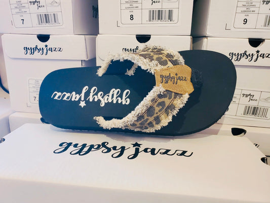 G Jazz Leopard Flip Flop