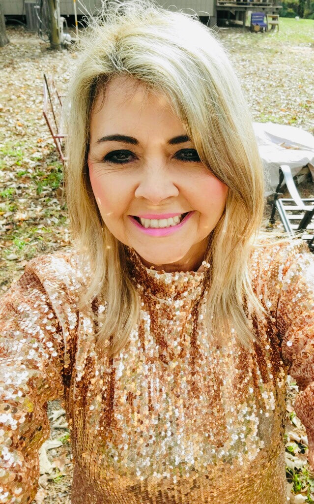 Rose Gold Sequin Party Dress