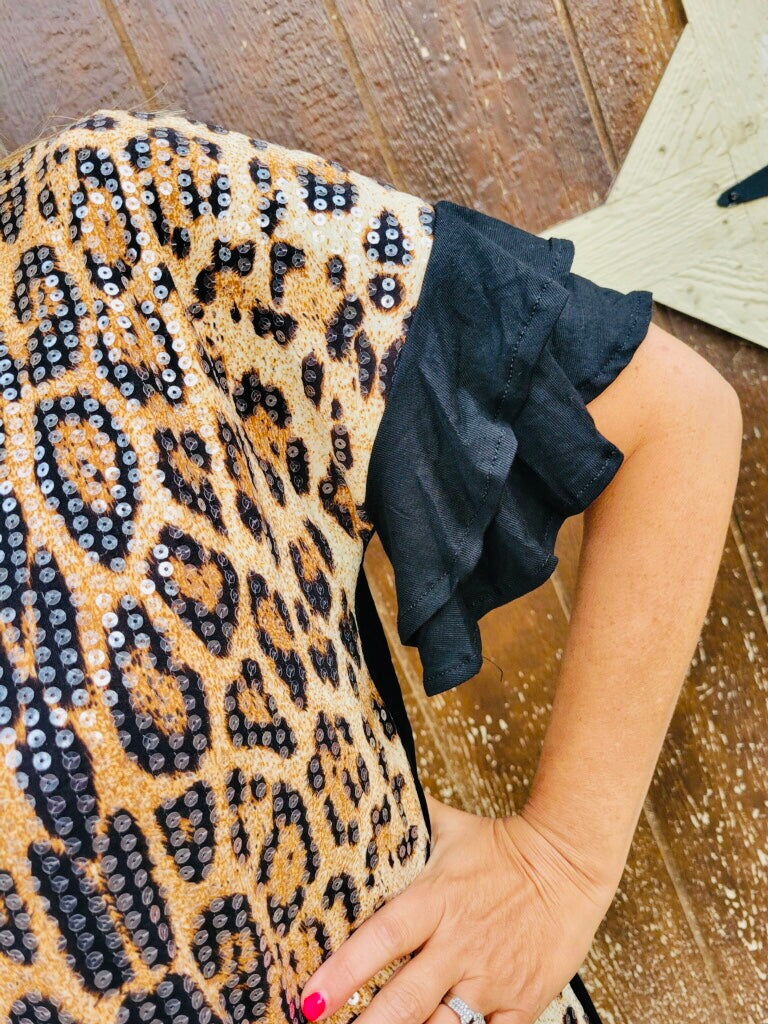 The Debbie Leopard Top