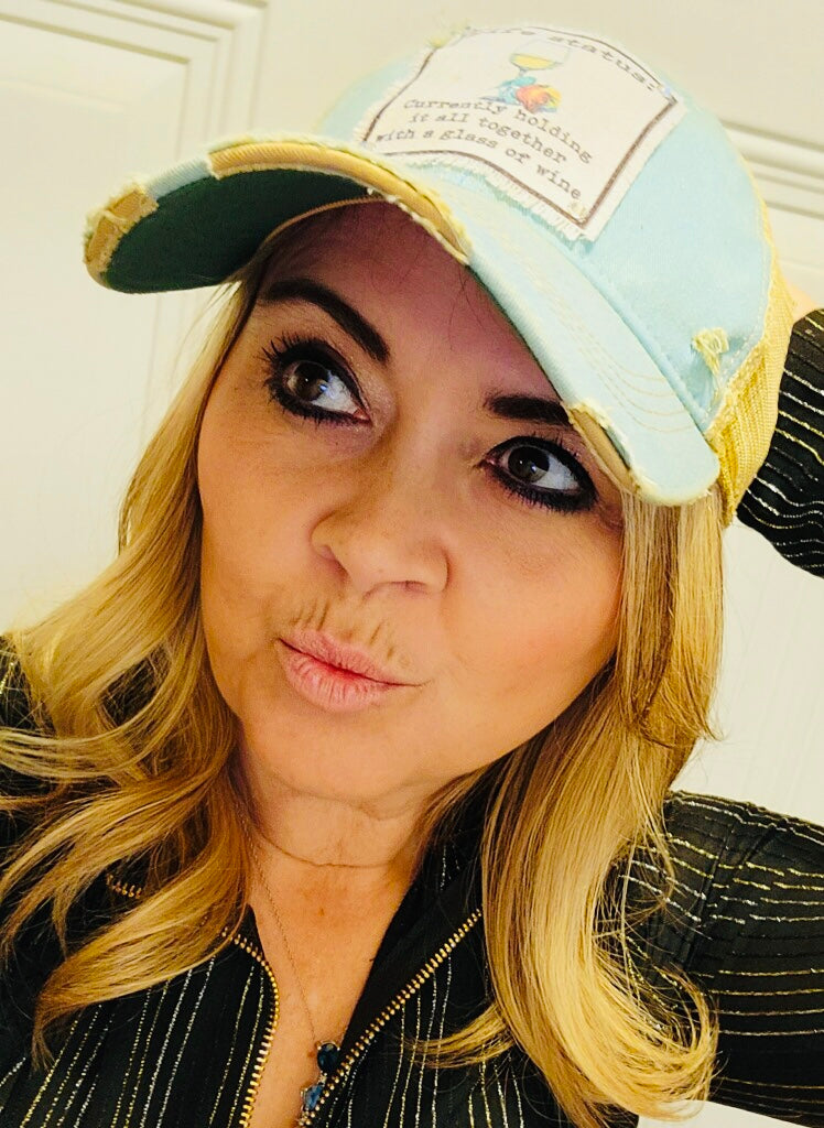 Wine Life Status Baseball Cap