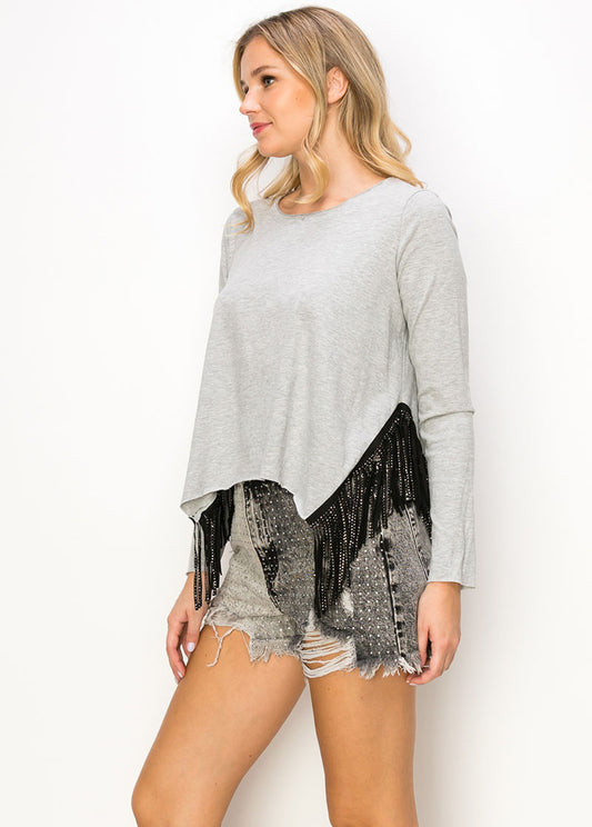 HANA FRINGE TOP