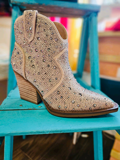 CHAMPAGNE DREAMS ANKLE BOOT