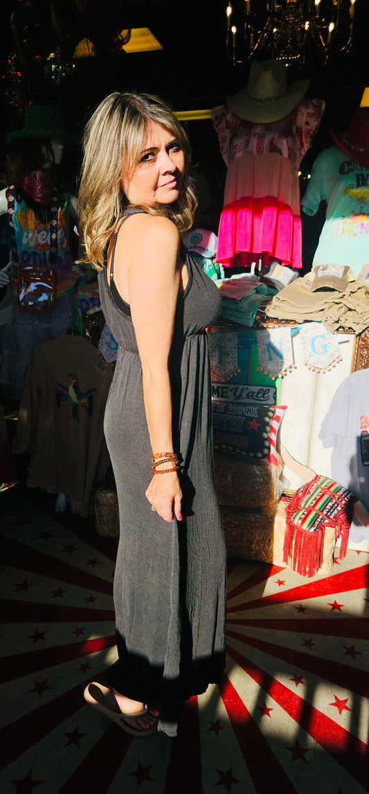 MINDY BLACK MAXI DRESS