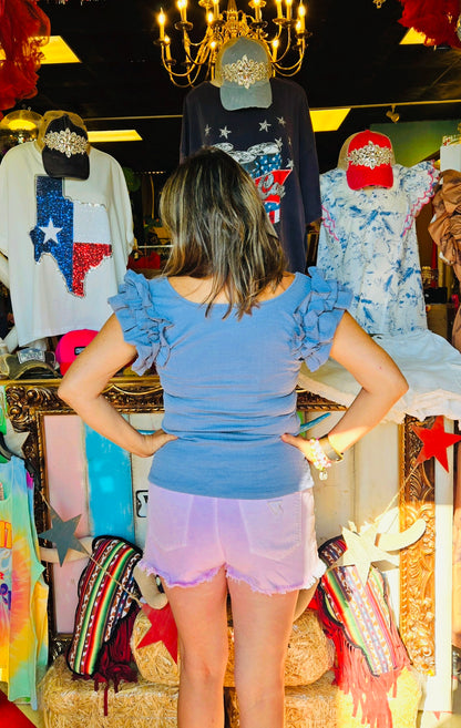 ASH BLUE TOP