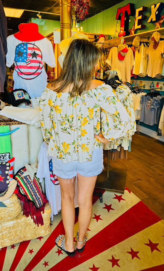 SUNNIE FLORAL TOP