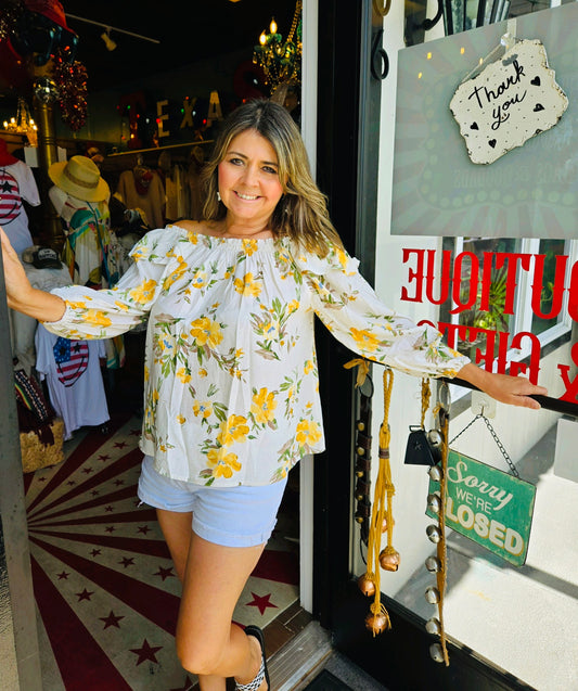 SUNNIE FLORAL TOP