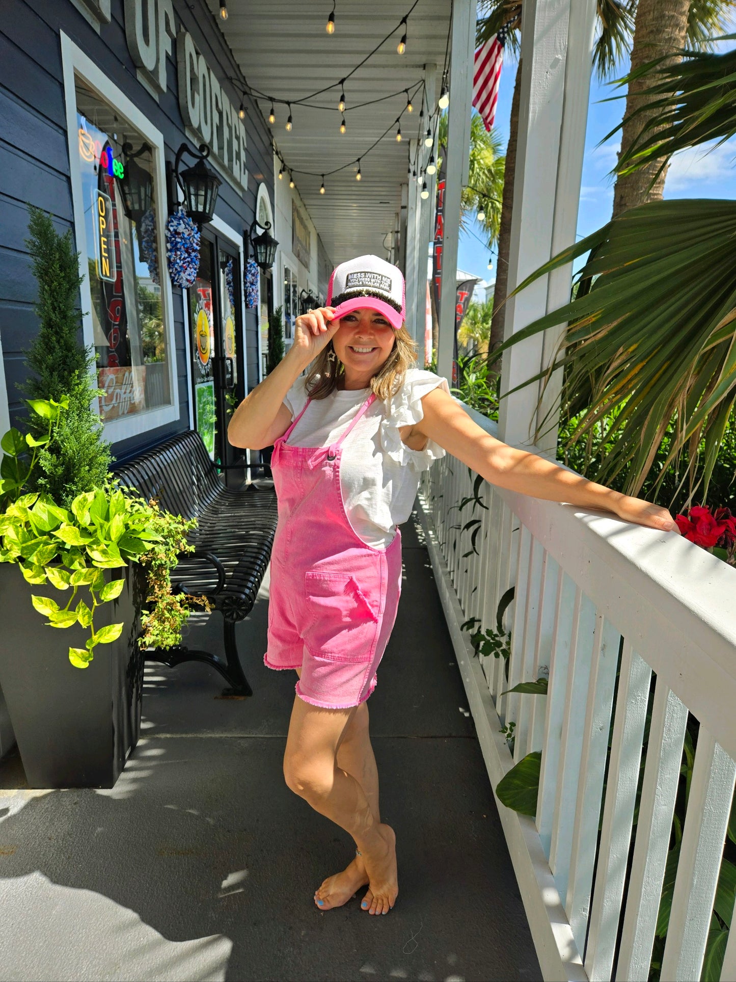 PEGGY MARTIN OVERALL SHORTS