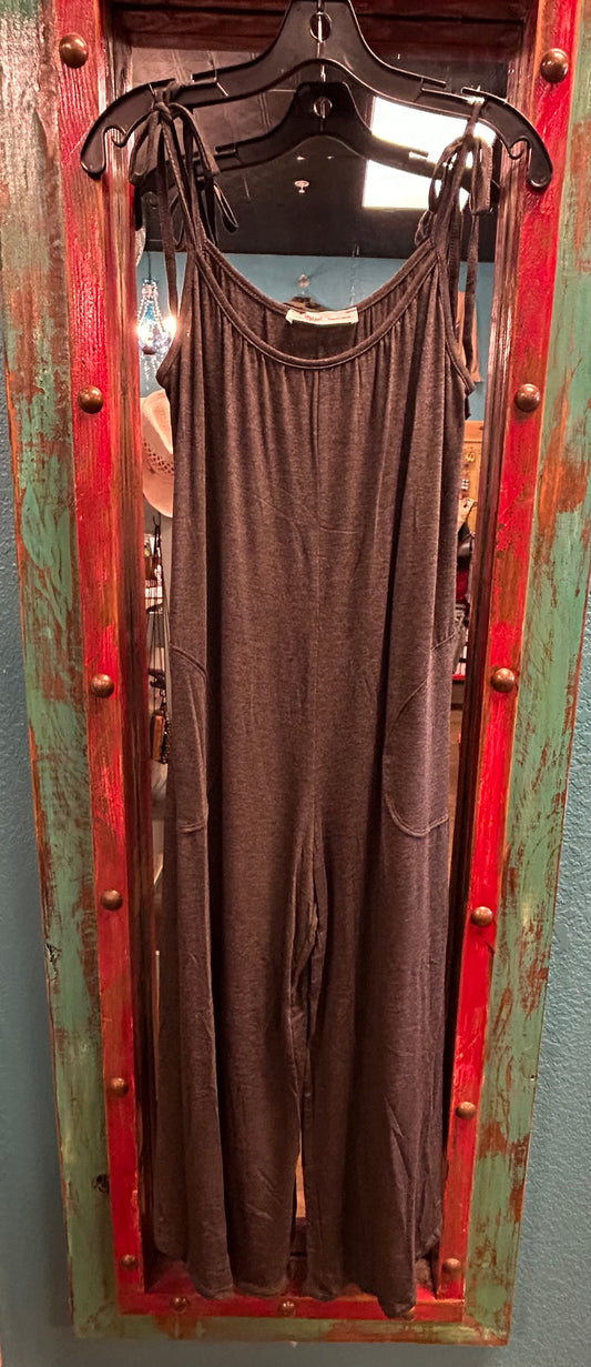 DANNY CHARCOAL JUMPSUIT