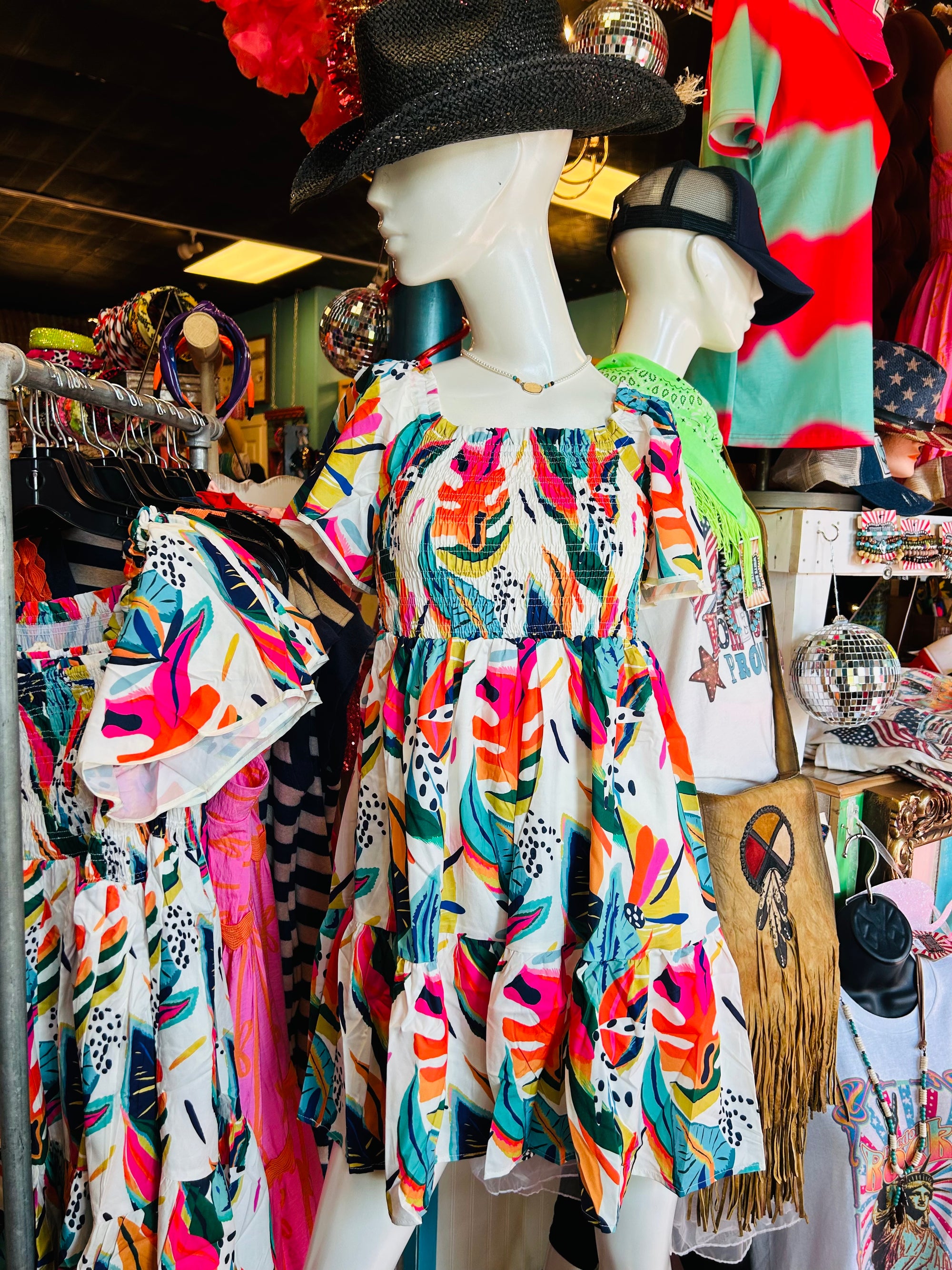 TROPICAL PRINT DRESS
