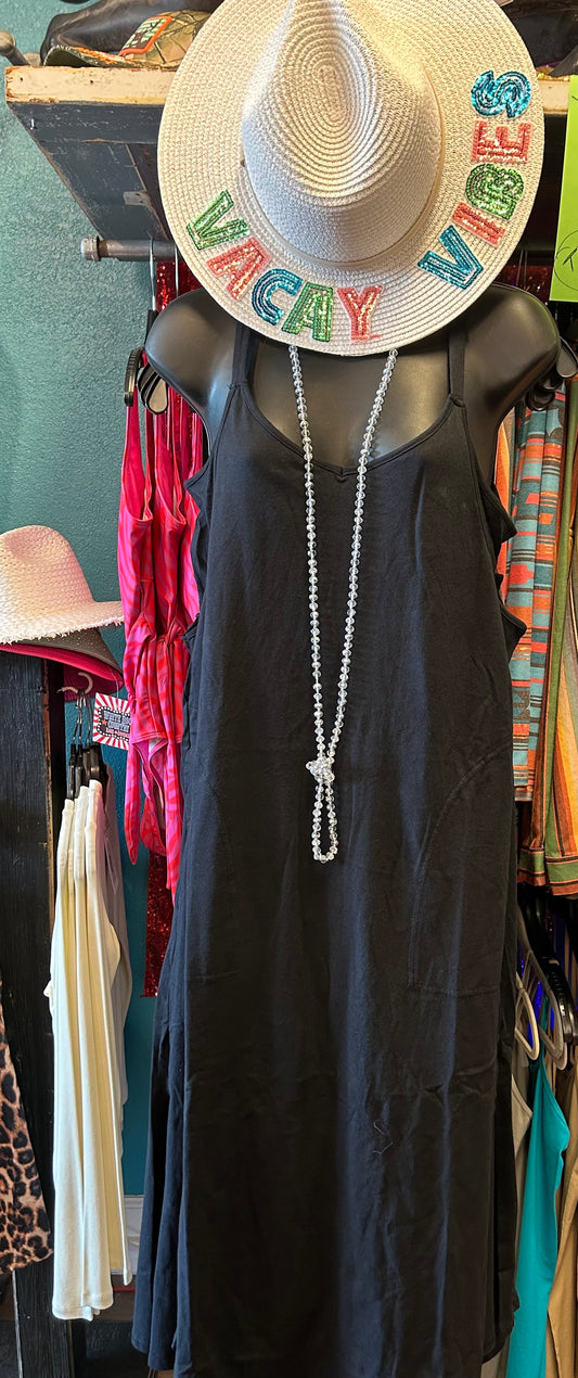 BEACH VIBES BLACK DRESS