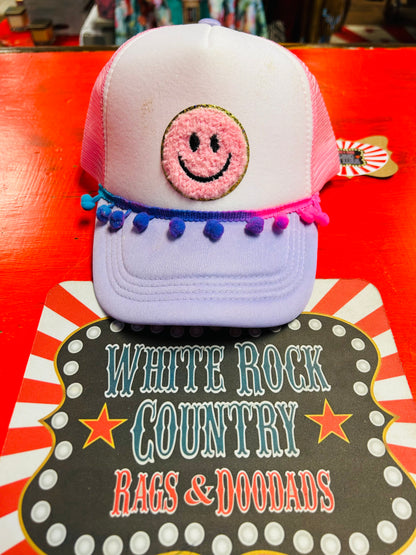 HAPPY PINK TRUCKER CAP