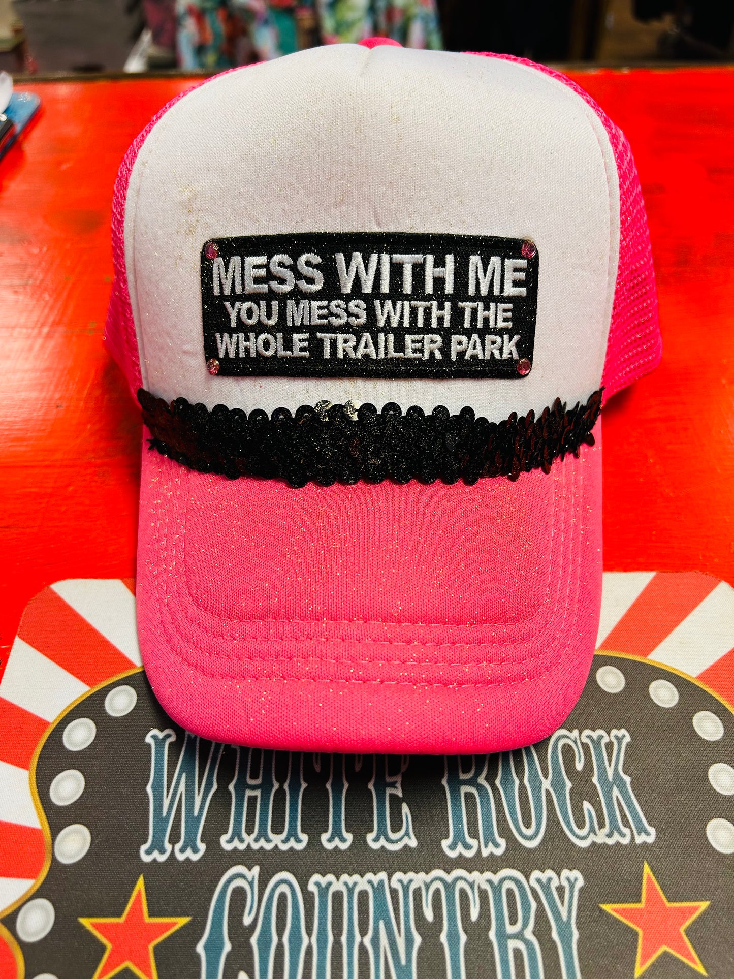 MESS WITH ME TRUCKER CAP