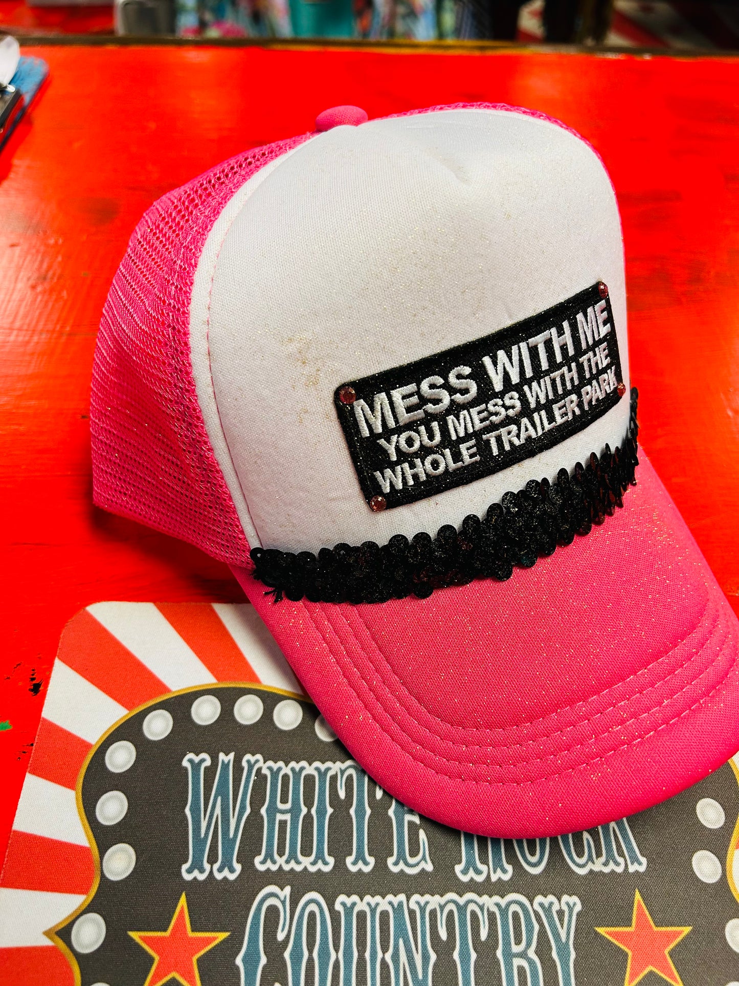 MESS WITH ME TRUCKER CAP
