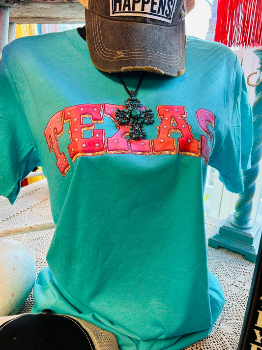 TEXAS TURQUOISE GRAPHIC TEE