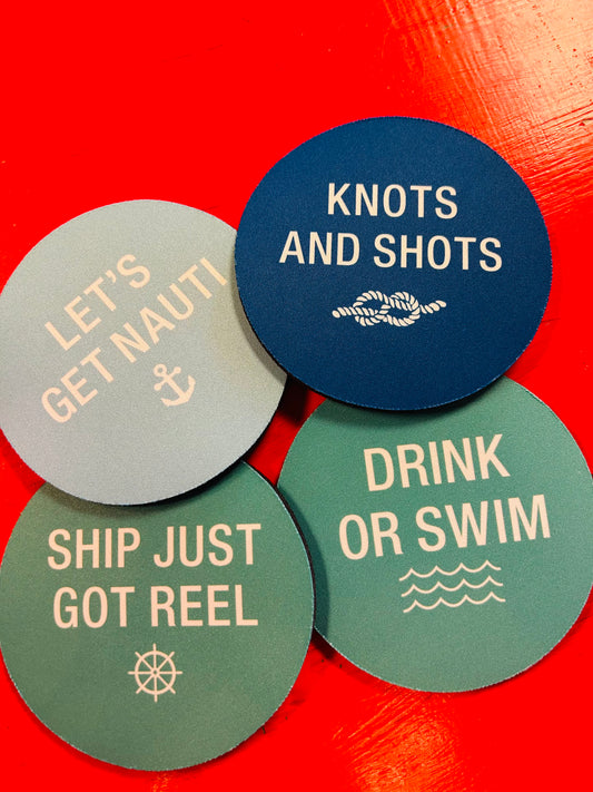 NAUTICAL ROUND COASTERS