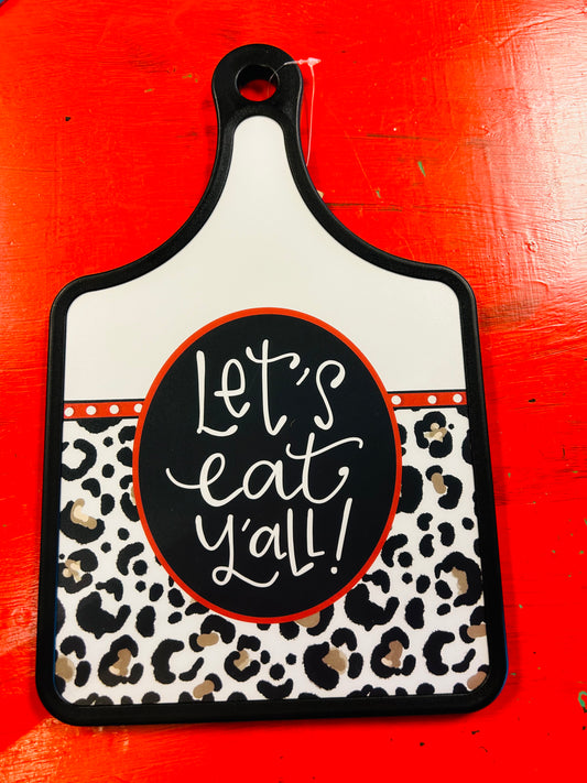 LETS EAT CHEESE BOARD