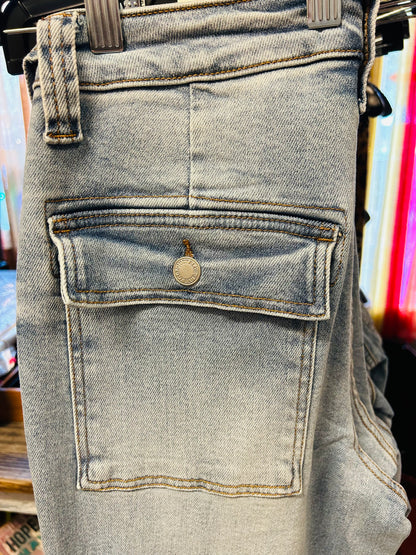 JUDY BLUE CARGO JEANS