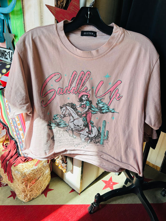 SADDLE UP TEE