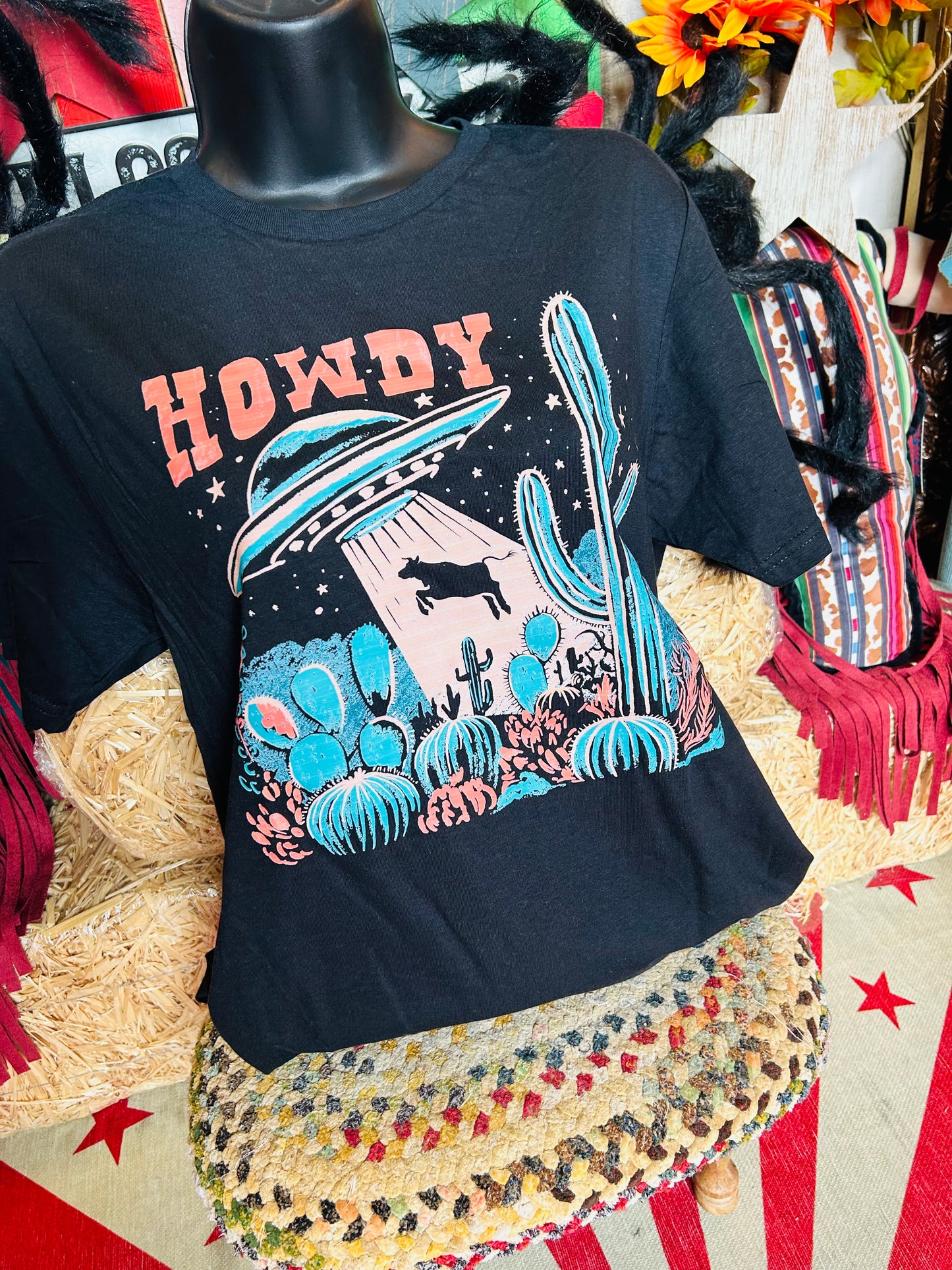 HOWDY SPACE COW TEE