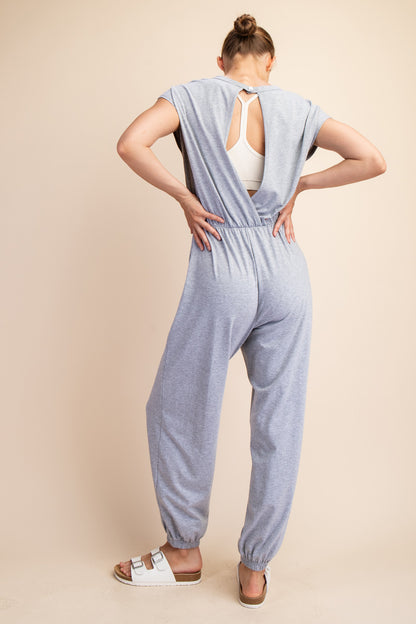 RILEY HEATHER GRAY JUMPSUIT