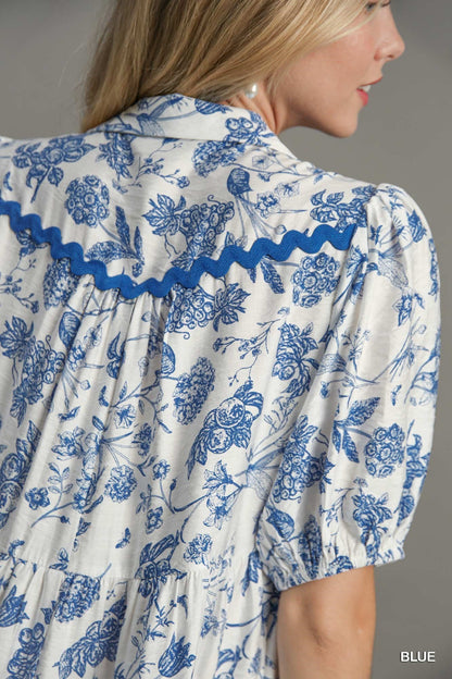 CAROLINE BLUE DRESS