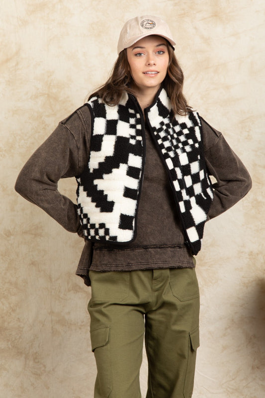 MISSY CHECKERED VEST